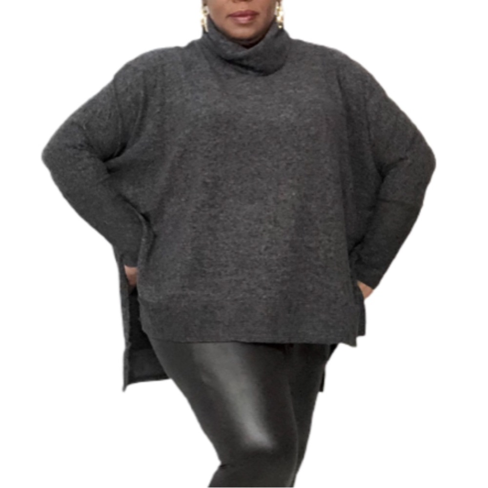 Womens Plus Size Cowl Neck Oversized Sweater Sizes 1X - 3X